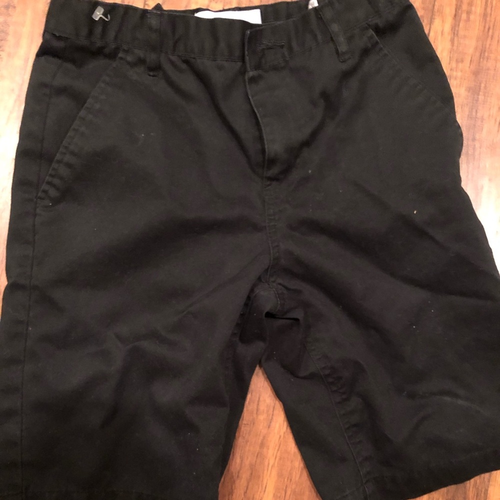 Youth boys chino black shorts